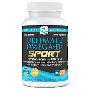 Fish Oils: Nordic Naturals Ultimate Omega-D3 Sport 60 softgels