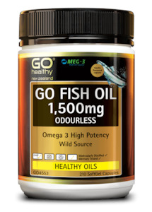 Go Healthy Fish Oil Odourless 1500 mg 210 capsules