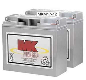 Pride Mobility: Pride MK Absorbed Glass Mat (AGM) Batteries MKM17-12