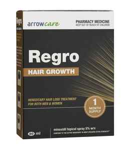 Regro Hair Growth Minoxidil 5% - 80ml Spray for Thinning Hair Treatment 3 packs