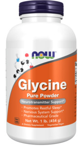 now Glycine Pure Powder 454 gm