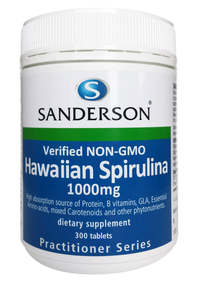 Sanderson: Sanderson Hawaiian Spirulina Non-GMO 1000mg 300 Tablets
