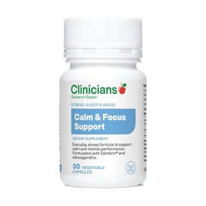 Clinicians: Clinicians Calm & Focus Support 30 Capsules