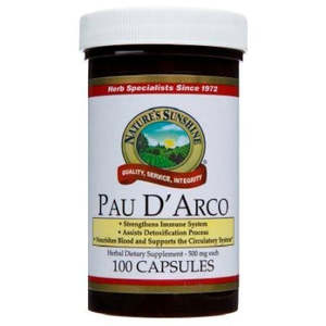 Natures Sunshine Pau D'Arco 100 Capsules
