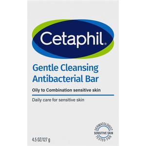 Cetaphil: Cetaphil Antibacterial Gentle Cleansing Bar 127g