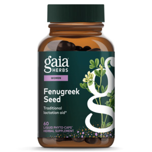 Gaia Herbs Fenugreek Seed 60 Capsules | Lactation Support