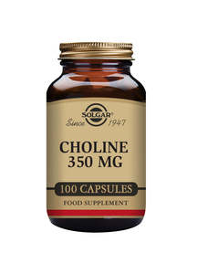 Solgar Choline 350mg – Brain, Memory & Liver Health Support 100 Vegetable Capsules