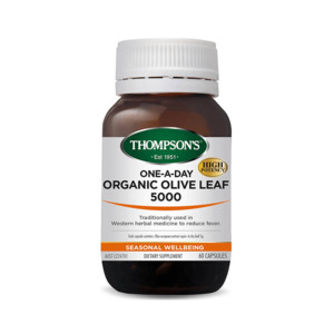 Thompsons One-A-Day Organic Olive Leaf 5000mg Capsules 60's