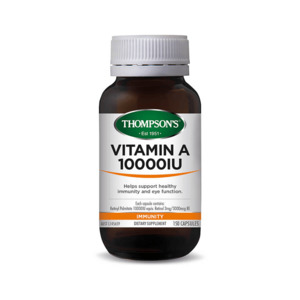 Thompsons Vitamin A 10000 IU Capsules 100