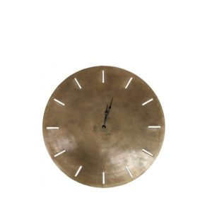 Songo Clock Antique Brass 73cm