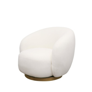 Furniture: Aran Swivel Chair – Cream