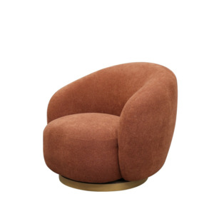 Aran Swivel Chair – Rust