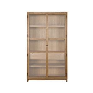 Products: Baxter Glass and Oak Cabinet Natural