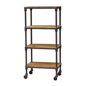 Products: Industrial 4 Tier Shelving Unit Old Pine