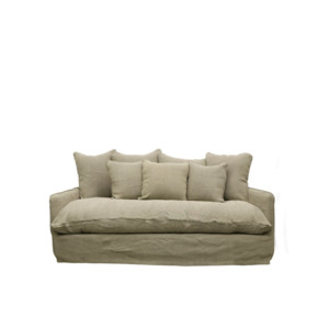 Products: Lotus Slipcover Sofa 2 Seater Khaki