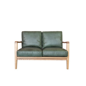 Products: Reid 2 Seater Green Leather