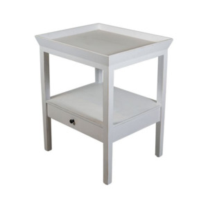 Santiago Bedside Table White