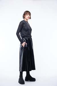 Jpalm: Svart Skirt | Black PVC