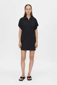 Camilla Marc: Briar Polo Dress | Black