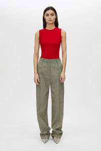 Nora Crew Tank | Ruby Red