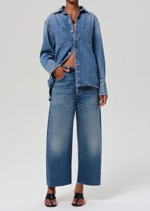 Denim: Ayla Raw Crop | Doheny