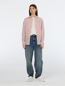 Scotch Soda: Striped Girlfriend Poplin Shirt | Shirting Pink