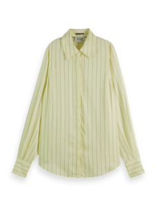 Striped Lightweight Shirt | Lemon Yellow Stripe