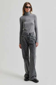 Second Female: Houghton Denim Jeans | Denim Grey