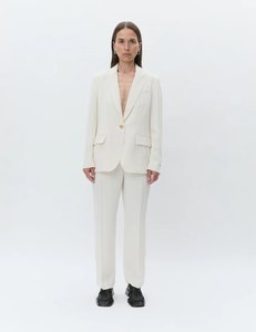 Hector Classic Gabardine Blazer | Ivory Shade