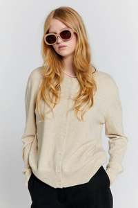 Posy Cashmere Cardigan | Stone Marle