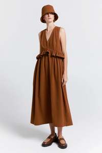 Sale Karen Walker: Cordyline Dress | Chestnut