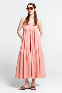 KW Zestful Dress | Washed Ramie Watermelon