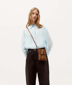 Handbags And Wallets: Mr Penny Pouchette | Driftwood (ironed calf)