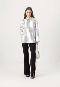 Modern Stripe Shirt | Bright White