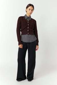 25 Winter Sale Further Discount: Basket Cardigan | Espresso