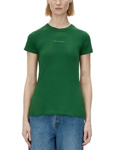 Suvero Slim Fit Logo Tee | Forest Green