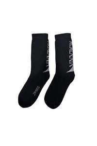 Cotton Achilles Sox | Black/Bone