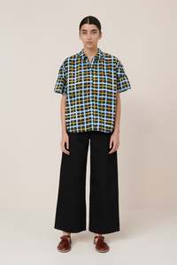 Sale Trial: Painterly Blouse | Neon Tartan