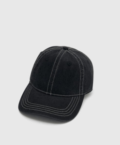 August Cap | Black Denim