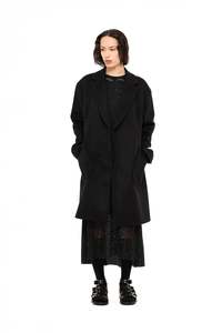 After-Party Coat | Luxe Melton Black