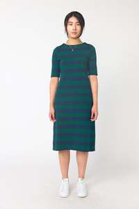 Venetian Dress | Green Navy