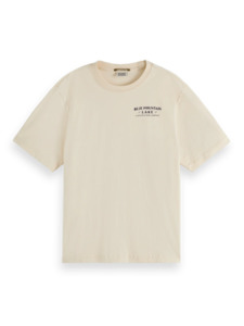 Washed Artwork Loose t-shirt | Soft Ice