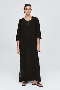 Kaftan | Black Crinkle