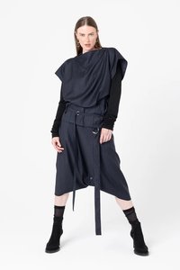 Made: Mirror Top | Charcoal Stripe