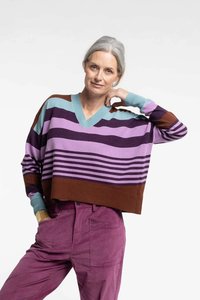 Griddy Sweater | Multi Stripe