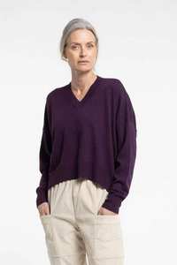 New Lands: Griddy Sweater | Plum