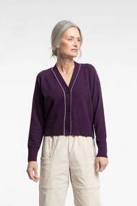 Twizel Cardi | Plum
