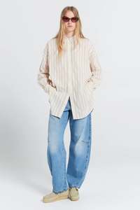 Sale Karen Walker: Oversized Walker Shirt | Natural