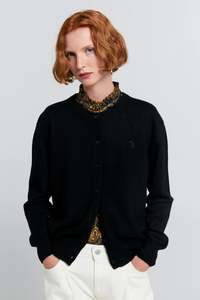Posy Cashmere Cardigan | Black