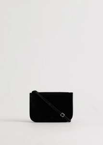 Handbags And Wallets: Vi Bag | Black Suede